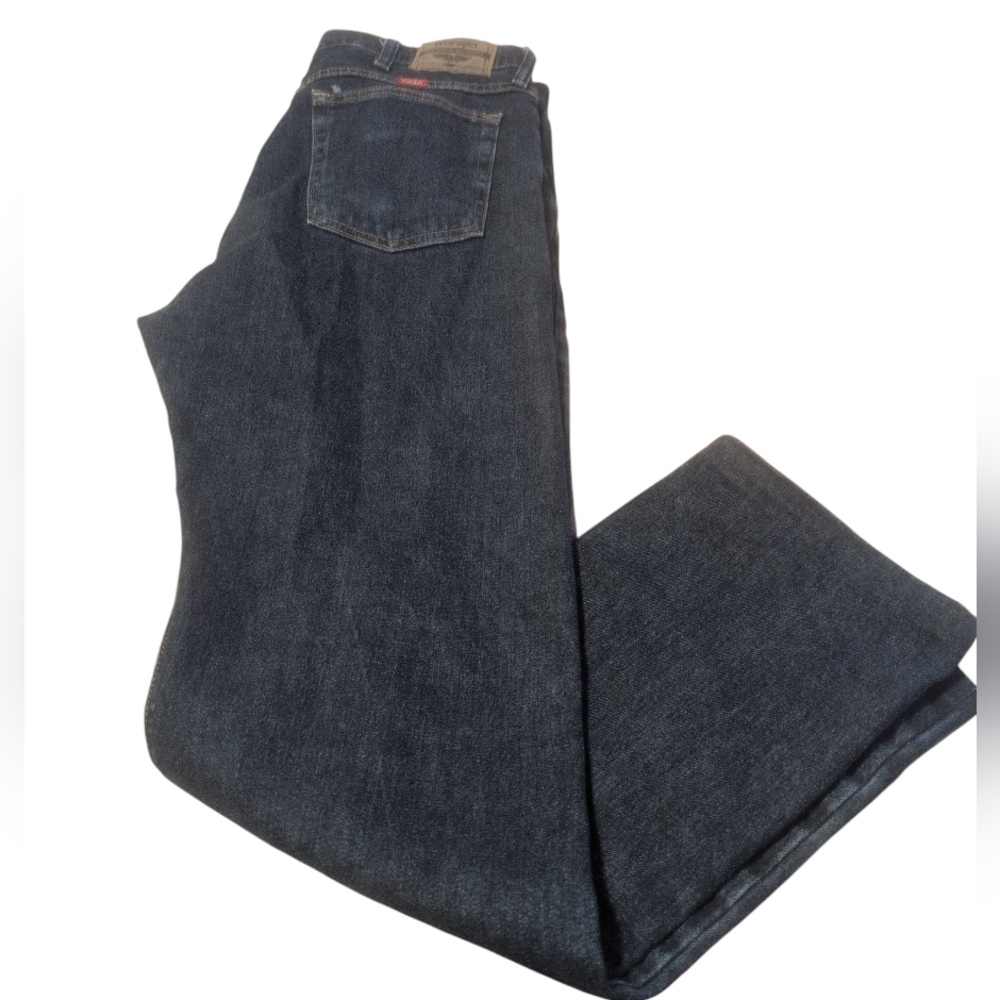 Wrangler Men’s Jeans 34x32 Dark Wash Classic Fit Straight Leg Workwear Denim